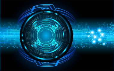 göz siber devre gelecekteki teknoloji konsepti