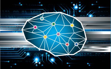 siber güvenlik konsepti arka plan, soyut fütüristik duvar kağıdı