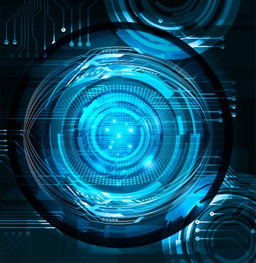 Siber devre gelecekteki teknoloji kavramı