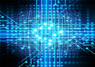 Siber devre gelecekteki teknoloji kavramı