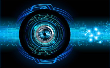 göz siber devre gelecekteki teknoloji konsepti