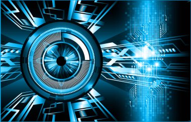 göz siber devre gelecekteki teknoloji konsepti