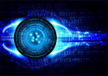 göz siber devre gelecekteki teknoloji konsepti