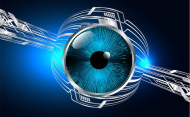 göz siber devre gelecekteki teknoloji konsepti