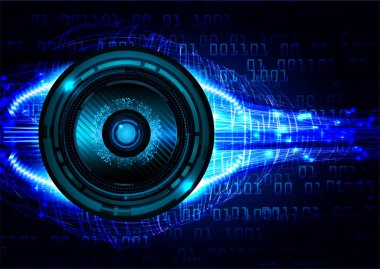 göz siber devre gelecekteki teknoloji konsepti