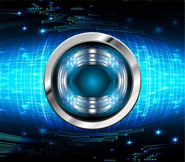 göz siber devre gelecekteki teknoloji konsepti