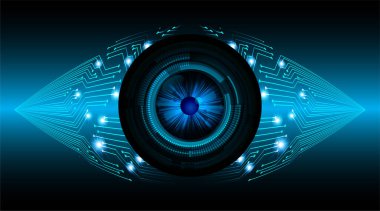 göz siber devre gelecekteki teknoloji konsepti