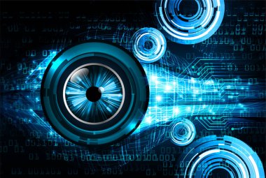 göz siber devre gelecekteki teknoloji konsepti