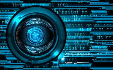 göz siber devre gelecekteki teknoloji konsepti