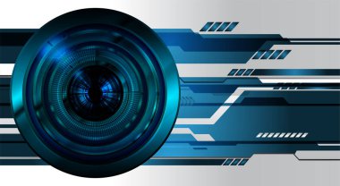 göz siber devre gelecekteki teknoloji konsepti