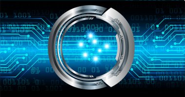 göz siber devre gelecekteki teknoloji konsepti