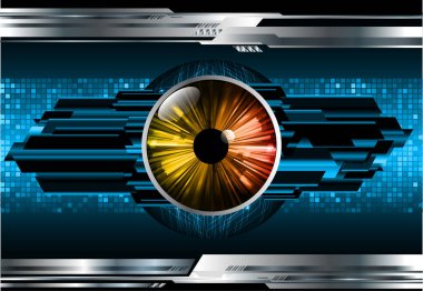 göz siber devre gelecekteki teknoloji konsepti