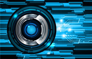 Sanal teknoloji arkaplanı devresi