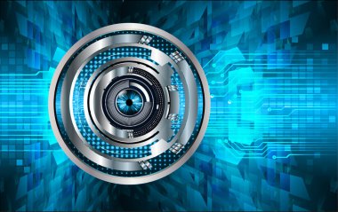 göz siber devre gelecekteki teknoloji konsepti