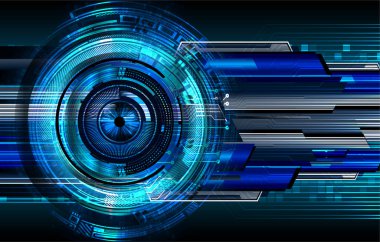 göz siber devre gelecekteki teknoloji konsepti