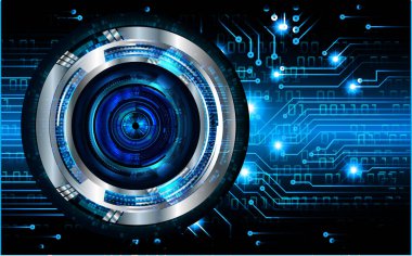 göz siber devre gelecekteki teknoloji konsepti
