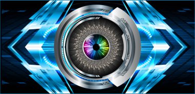 göz siber devre gelecekteki teknoloji konsepti