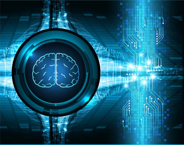 Cyber Circuit Toekomstige Technologie Concept Achtergrond — Stockvector