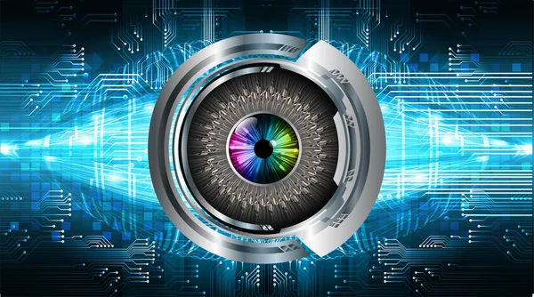 göz siber devre gelecekteki teknoloji konsepti