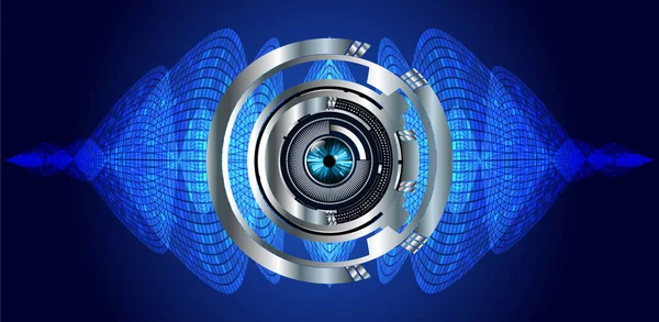 göz siber devre gelecekteki teknoloji konsepti