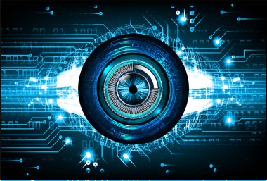 Sanal teknoloji arkaplanı devresi