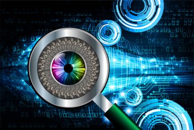 göz siber devre gelecekteki teknoloji konsepti