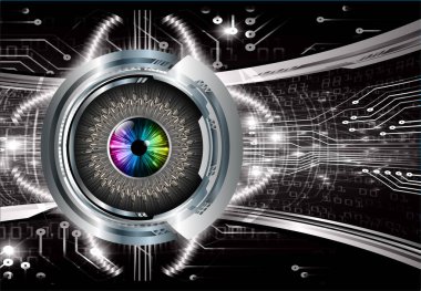 göz siber devre gelecekteki teknoloji konsepti