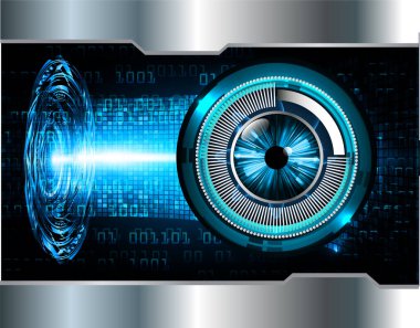 göz siber devre gelecekteki teknoloji konsepti