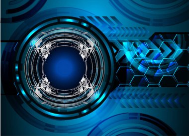 göz siber devre gelecekteki teknoloji konsepti