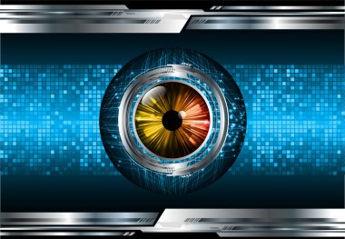 göz siber devre gelecekteki teknoloji konsepti
