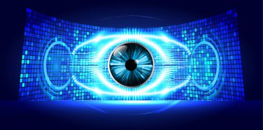 göz siber devre gelecekteki teknoloji konsepti