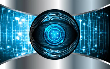 göz siber devre gelecekteki teknoloji konsepti