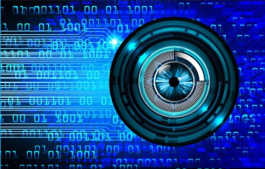 göz siber devre gelecekteki teknoloji konsepti