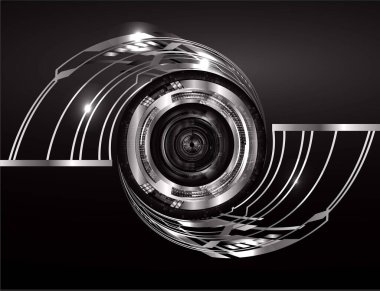 göz siber devre gelecekteki teknoloji konsepti