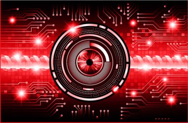 göz siber devre gelecekteki teknoloji konsepti