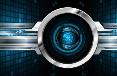 Sanal teknoloji arkaplanı devresi