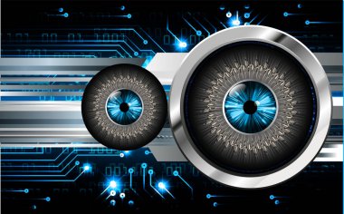 göz siber devre gelecekteki teknoloji konsepti