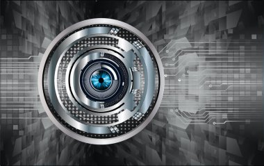 göz siber devre gelecekteki teknoloji konsepti