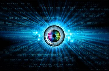 göz siber devre gelecekteki teknoloji konsepti