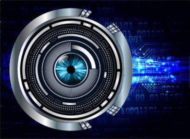 göz siber devre gelecekteki teknoloji konsepti