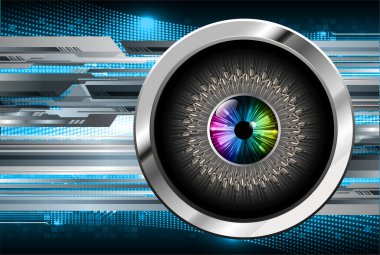 göz siber devre gelecekteki teknoloji konsepti