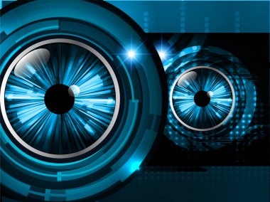 göz siber devre gelecekteki teknoloji konsepti