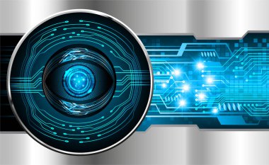 göz siber devre gelecekteki teknoloji konsepti