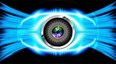 göz siber devre gelecekteki teknoloji konsepti