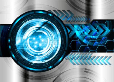 Sanal teknoloji arkaplanı devresi