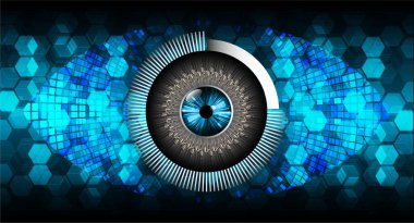 göz siber devre gelecekteki teknoloji konsepti