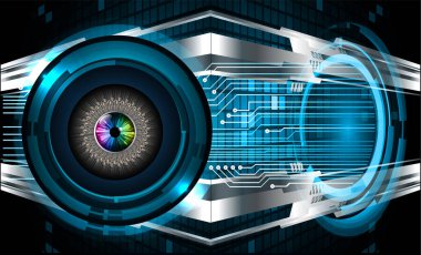 göz siber devre gelecekteki teknoloji konsepti