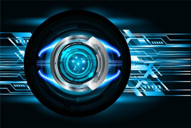 Sanal teknoloji arkaplanı devresi