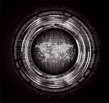 Siber devre gelecekteki teknoloji kavramı