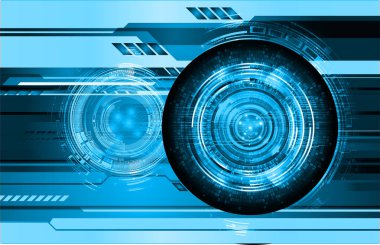 göz siber devre gelecekteki teknoloji konsepti